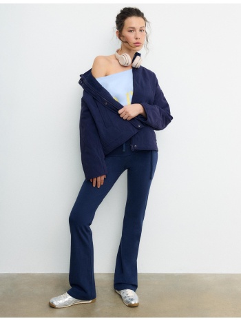 stradivarius καπιτονέ μπουφάν navy blue xs σε προσφορά