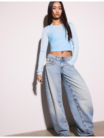 stradivarius μπλούζα πολλαπλών χρήσεων σιέλ m