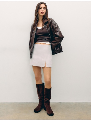 stradivarius φούστα-σορτς με άνοιγμα στο πλάι του πάγου s