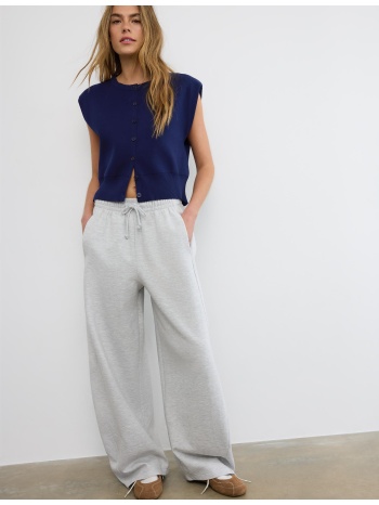 stradivarius πλεκτό γιλέκο με βάτες μπλε ελεκτρίκ m