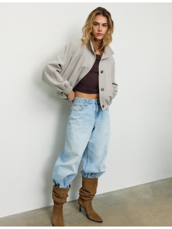 stradivarius φουσκωτό μπουφάν με ψηλό γιακά 0-456 xs