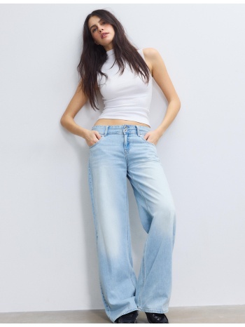 stradivarius αμάνικη μπλούζα με γιακά-κασκόλ λευκό m