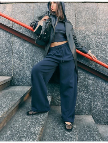 stradivarius παντελόνι jogger super barrel navy blue xl