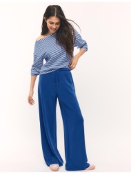 stradivarius φούτερ με ακάλυπτο ώμο και απαλή υφή μπλε ελεκτρίκ l