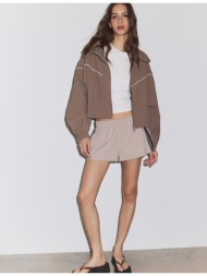 stradivarius μίνι σορτς τεχνικό πέτρα l