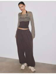 stradivarius πλεκτό μπολερό χακί s