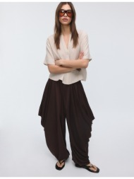 stradivarius αέρινο πουκάμισο με κουμπιά πέτρα xl