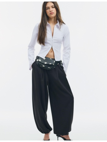 stradivarius εφαρμοστό πουκάμισο από bengaline με διπλό