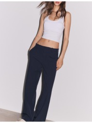 stradivarius παντελόνι με τσέπες navy blue 32