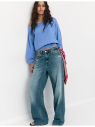 stradivarius ασύμμετρο πλεκτό πουλόβερ 0-039 m