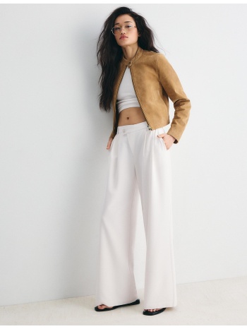 stradivarius casual παντελόνι με ρίγες και χιαστί μέση του