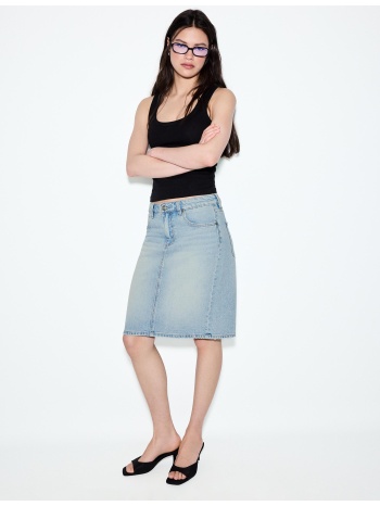 stradivarius μίνι φούστα ντένιμ γαλάζιο 44