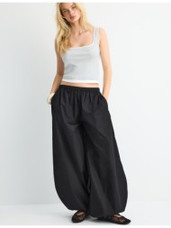 stradivarius μπλούζα διπλής στρώσης με τετράγωνη λαιμόκοψη γκρι μελανζέ m