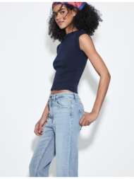 stradivarius d14 τζιν άνετο slim fit μπλε ντένιμ 32