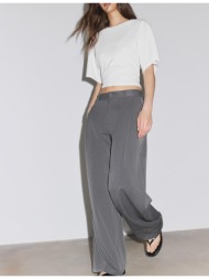 stradivarius αμπιγιέ παντελόνι barrel με πιέτες 0-252 36