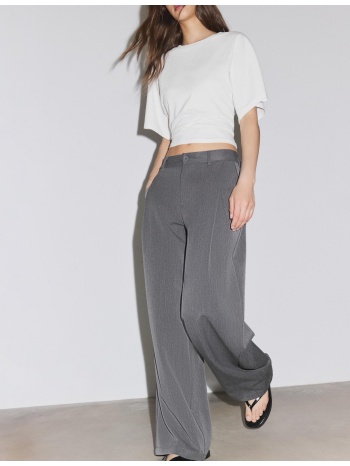 stradivarius αμπιγιέ παντελόνι barrel με πιέτες 0-252 36