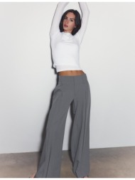 stradivarius αμπιγιέ παντελόνι με φαρδιά ζώνη 0-252 42