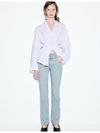 stradivarius χαμηλόμεσο τζιν παντελόνι slim fit γαλάζιο 36