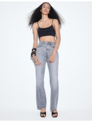 stradivarius d98 jeans ίσια εφαρμογή γκρι μεσαίας απόχρωσης 34