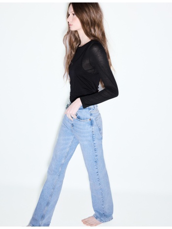 stradivarius d98 jeans ίσια εφαρμογή γαλάζιο 32