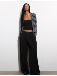 stradivarius μπλούζα με φαρδιά τιράντα μαύρο s