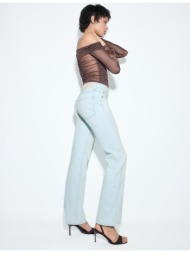 stradivarius d98 jeans ίσια εφαρμογή μπλε ντένιμ 38