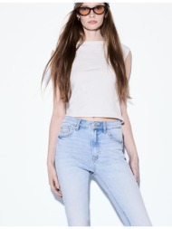 stradivarius d07 τζιν παντελόνι skinny regular waist γαλάζιο 40