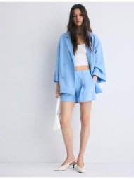 stradivarius ρουστίκ αμπιγέ σορτς μπλε 38