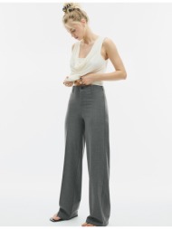 stradivarius παντελόνι φαρδύ μπαντζάκι ανθρακί 32