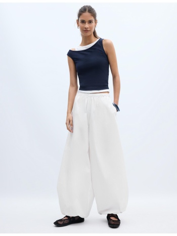 stradivarius μπλούζα διπλό ρούχο navy blue xs