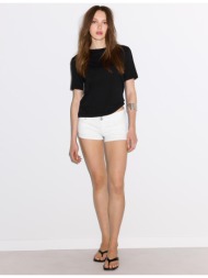 stradivarius μπλούζα basic regular fit heavy weight μαύρο xxs