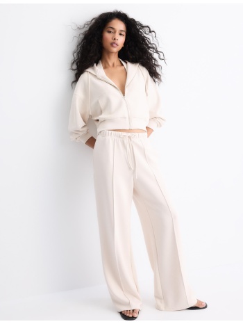 stradivarius jogger παντελόνι φαρδύ μπαντζάκι με ραφή και