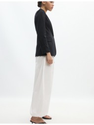 stradivarius βασικό ριγέ σακάκι navy blue l