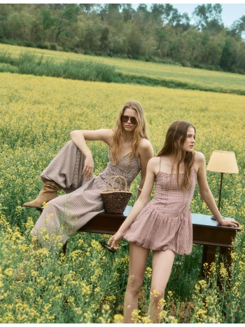stradivarius παντελόνι φαρδύ ποπλίνα 0-411 l