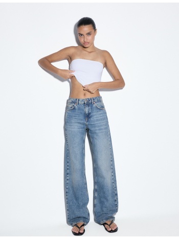 stradivarius τζιν παντελόνι d92 σε ίσια γραμμή με φαρδιά