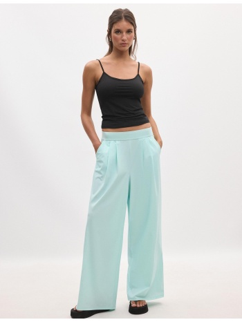 stradivarius παντελόνι jogger palazzo με λάστιχο στη μέση