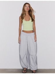 stradivarius μπλούζα με λαιμόκοψη halter πράσινο l