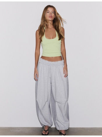 stradivarius μπλούζα με λαιμόκοψη halter πράσινο l