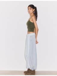 stradivarius παντελόνι jogger μπαλούν με στοπ γκρι μελανζέ xs