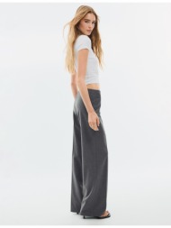 stradivarius αμπιγιέ παντελόνι σε ίσια γραμμή slim fit ανθρακί 32