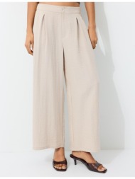 stradivarius ρουστίκ παντελόνι culotte πέτρα 32