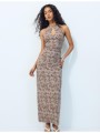 stradivarius μίντι φόρεμα ζακάρ 0-456 m