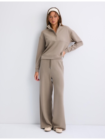 stradivarius φούτερ με φερμουάρ και απαλή υφή 0-428 xl