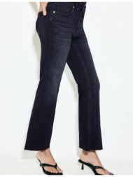 stradivarius d78 cropped τζιν καμπάνα σκούρο μαύρο 44