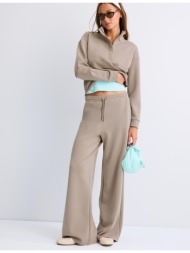 stradivarius απαλό παντελόνι jogger palazzo 0-428 l