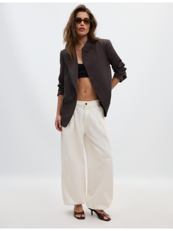 stradivarius ασύμμετρο σακάκι regular καφέ xl