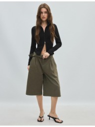 stradivarius φούτερ fitted με φερμουάρ και απαλή υφή μαύρο m