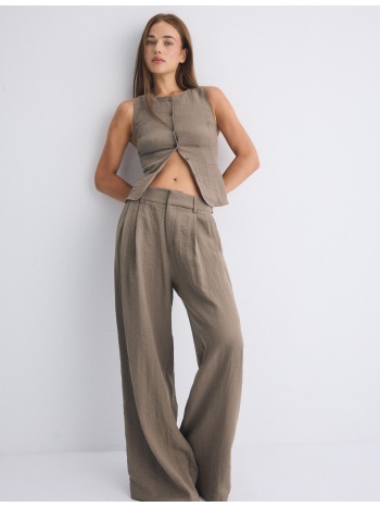 stradivarius γιλέκο με κουμπιά 0-456 m