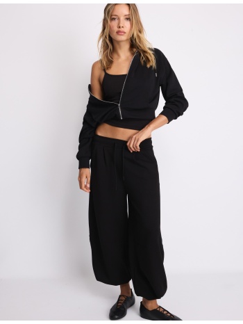 stradivarius παντελόνι jogger barrel με απαλή υφή και