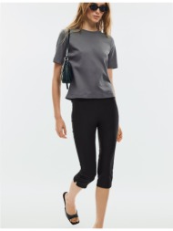 stradivarius b01 βασική μπλούζα regular fit heavy weight ανθρακί s